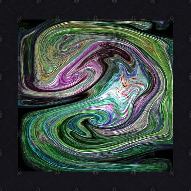 Colorful Contemporary Fluid Abstract by ImDEL